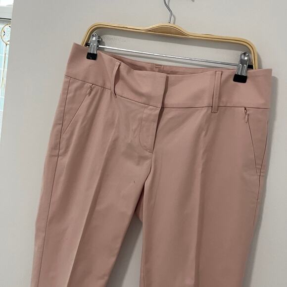 Ann Taylor Pink Crop Trouser Pants Size 8 - Picture 4 of 5